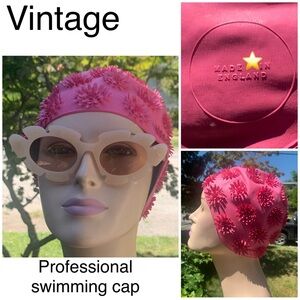 ⭐️ VINTAGE & NEW Swim Cap 🏊‍♀️ British, RARE, Unique, 🌸 top quality